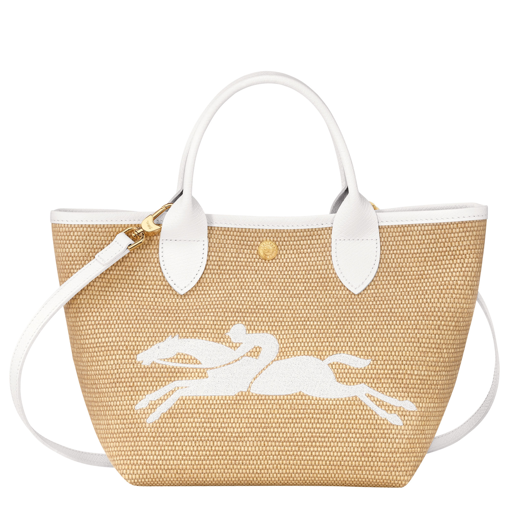 Le Panier Pliage Basket bag S, White