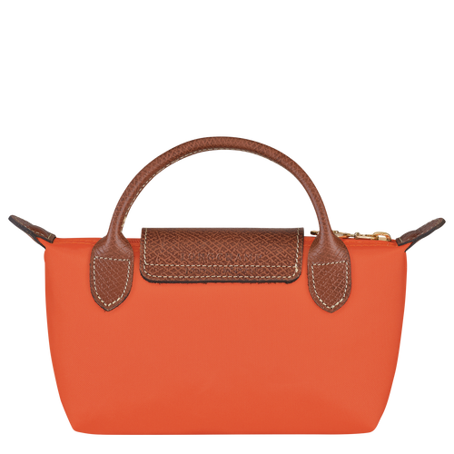 Le Pliage Original Pouch with handle , Orange - Recycled canvas - View 4 of 6
