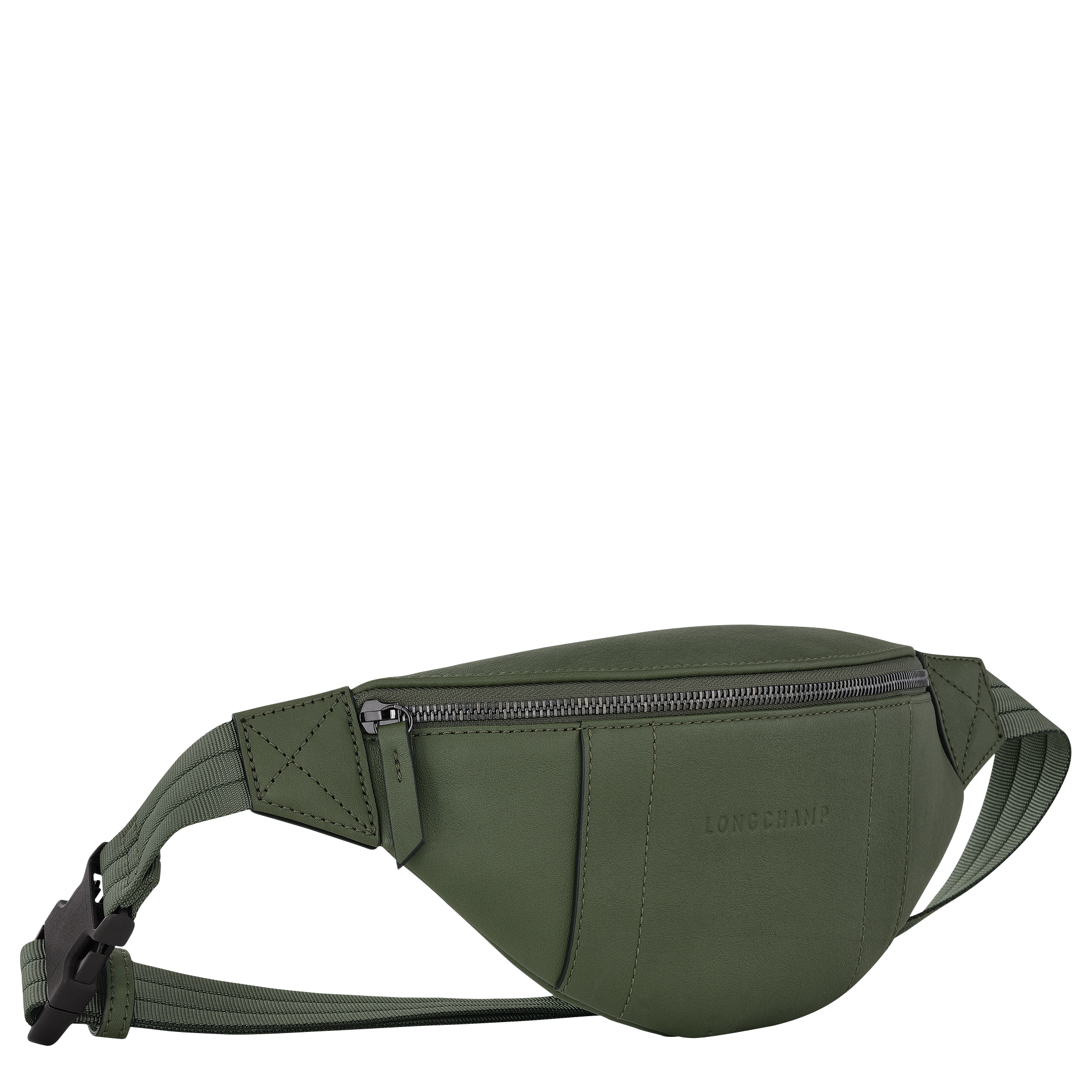 Belt bag S, Khaki - View 3 of 
        4 - zoom in Longchamp 3D Belt bag S, Khaki