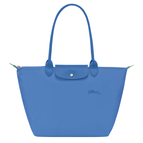 Le Pliage Green L Tote bag , Cornflower - Recycled canvas - View 1 of  6