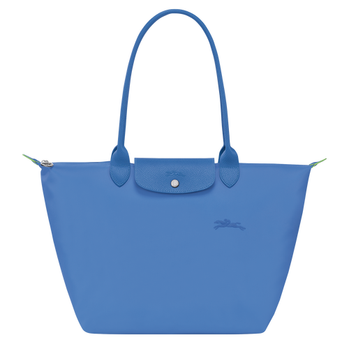 Le Pliage Green L Tote bag , Cornflower - Recycled canvas - View 1 of 6