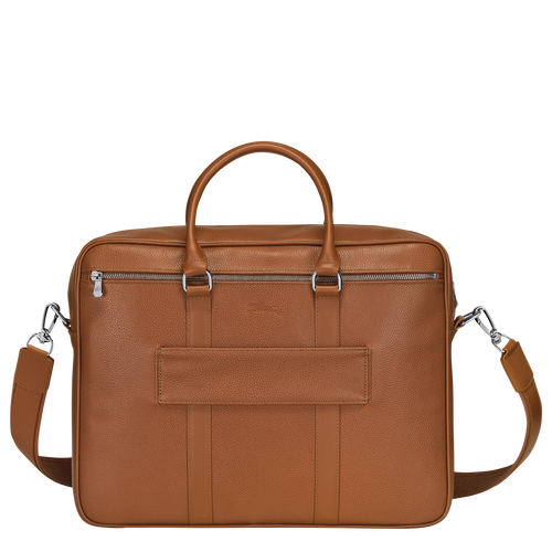 Le Foulonné M Briefcase , Caramel - Leather - View 4 of  5
