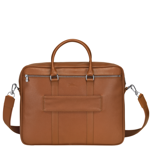 Le Foulonné M Briefcase , Caramel - Leather - View 4 of 5