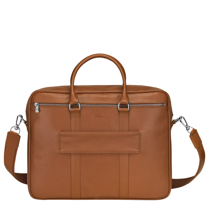 Le Foulonné M Briefcase , Caramel - Leather  - View 4 of  5