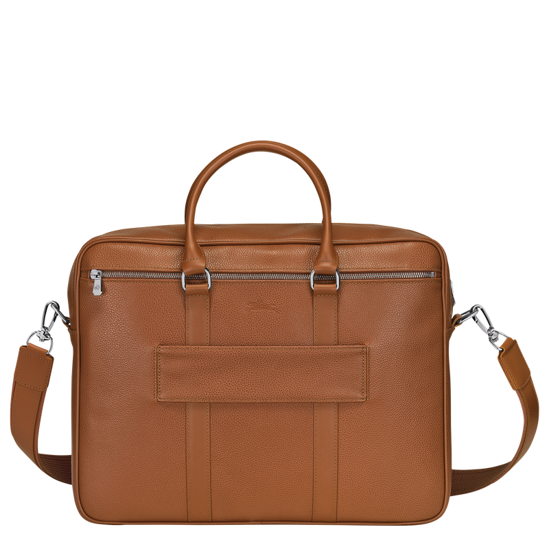 Le Foulonné M Briefcase , Caramel - Leather  - View 4 of 5