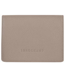 Brieftasche im Kompaktformat Le Foulonné , Leder - Turteltaube