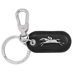 Le Pliage Xtra Key ring , Black - Leather