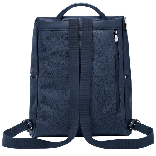 Le Foulonné Backpack , Navy - Leather - View 4 of 5