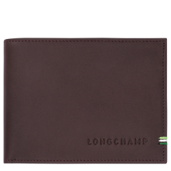 Longchamp sur Seine Portemonnee , Mokka - Leder