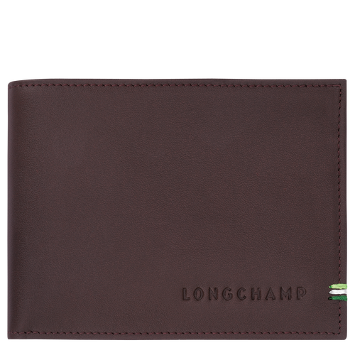 Geldbörse Longchamp sur Seine , Leder - Mokka - Ansicht 1 von 3