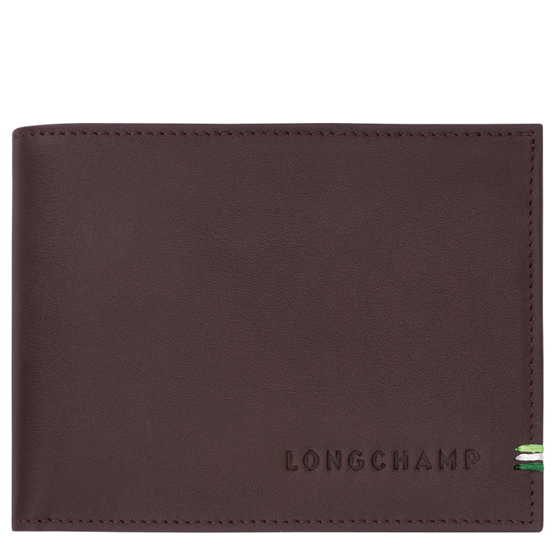Geldbörse Longchamp sur Seine , Leder - Mokka  - Ansicht 1 von 3