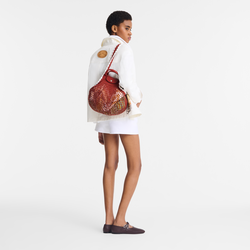 Le Pliage Collection Mesh bag , Terracotta - Canvas