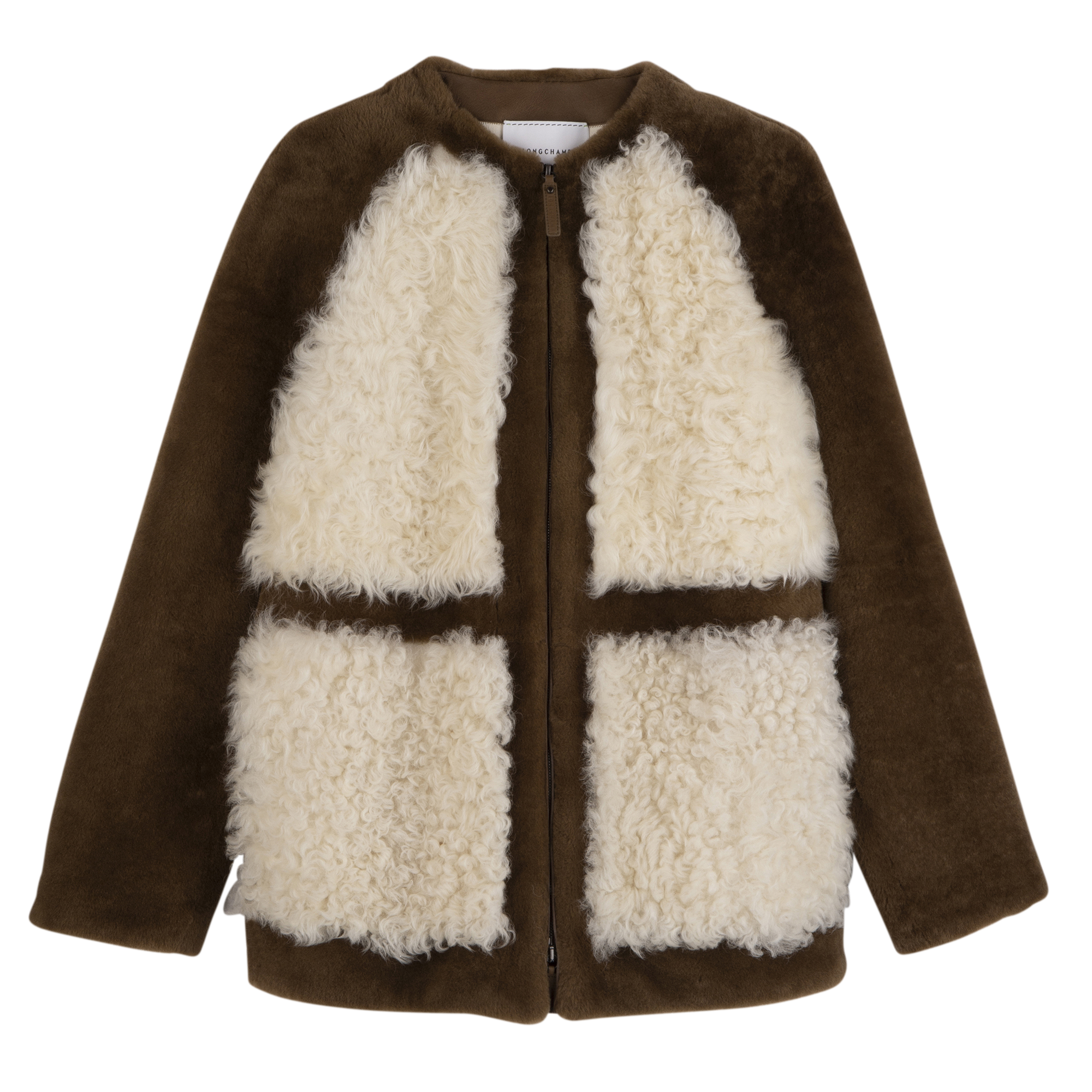 Coat, Olive/Ecru - View 1 of
5 - zoom in null Coat, Olive/Ecru