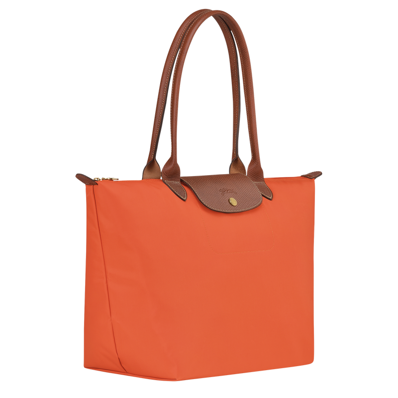 Le Pliage Original L Tote bag , Orange - Recycled canvas  - View 3 of 7