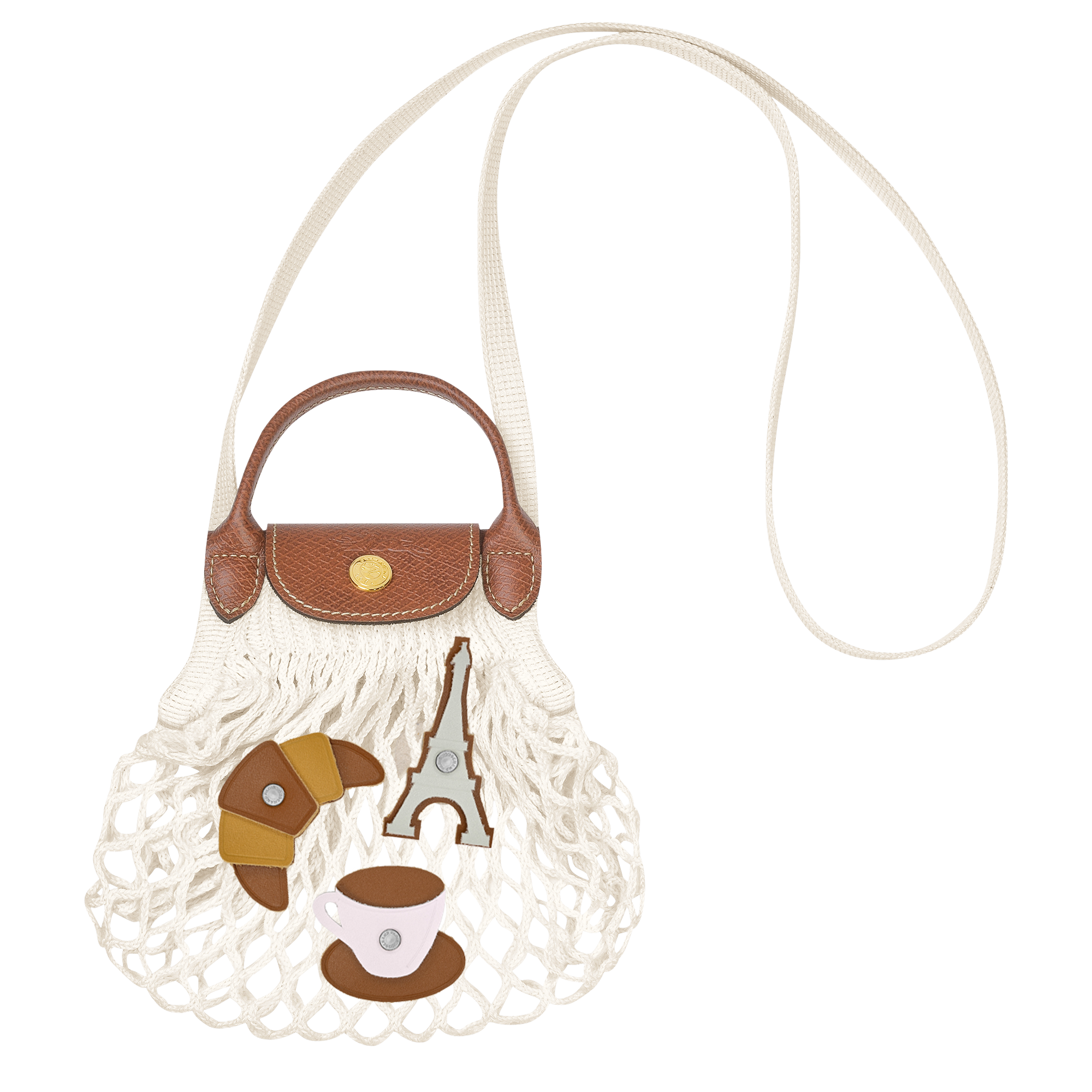 Le Pliage Filet Umh&auml;ngetasche XS, Ecru