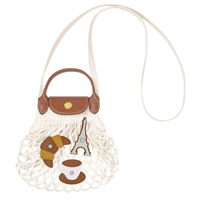 Umh&auml;ngetasche XS Le Pliage Filet , Canvas - Ecru  - Ansicht 5 von 6