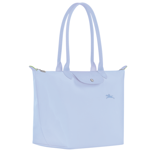 Le Pliage Green L Tote bag , Sky Blue - Recycled canvas - View 2 of 5