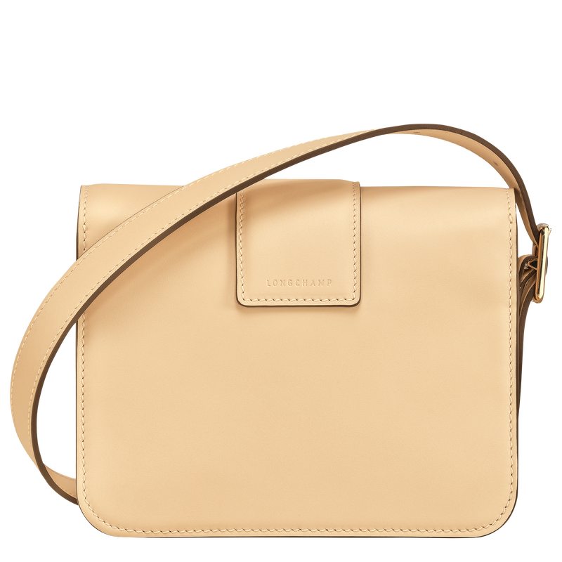 Sac bandoulière S Box-Trot , Cuir - Paille  - Vue 4 de 5