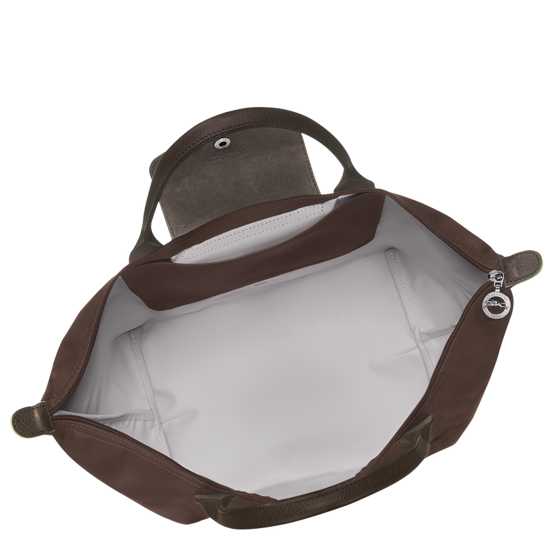 Borsa con manico M Le Pliage Green , Tela riciclata - Moka  - View 5 of  7