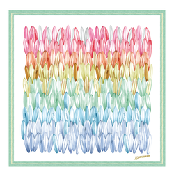 Cama&iuml;eu de Surf Silk scarf 90 , Rainbow - Silk
