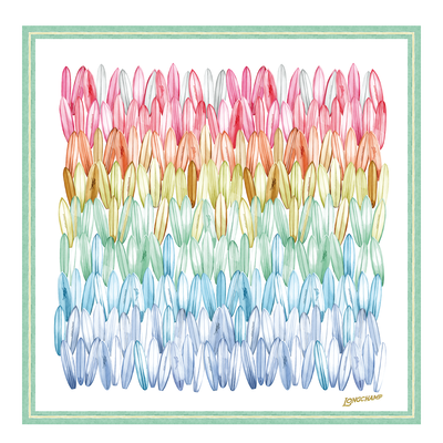 Cama&iuml;eu de Surf Silk scarf 90 , Rainbow - Silk