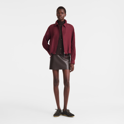 Jacket , Burgundy - Techno taffeta