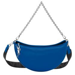 Smile S Crossbody bag , Electric Blue - Leather