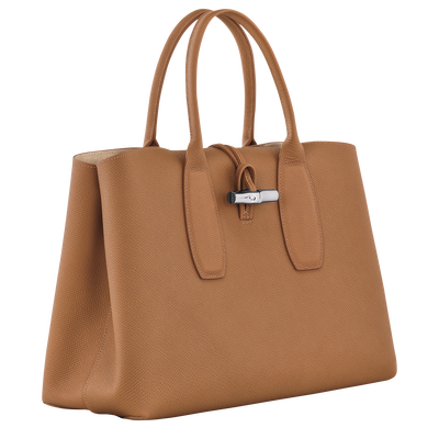 Roseau Bolso con asa superior XL Cuero Natural Longchamp ES