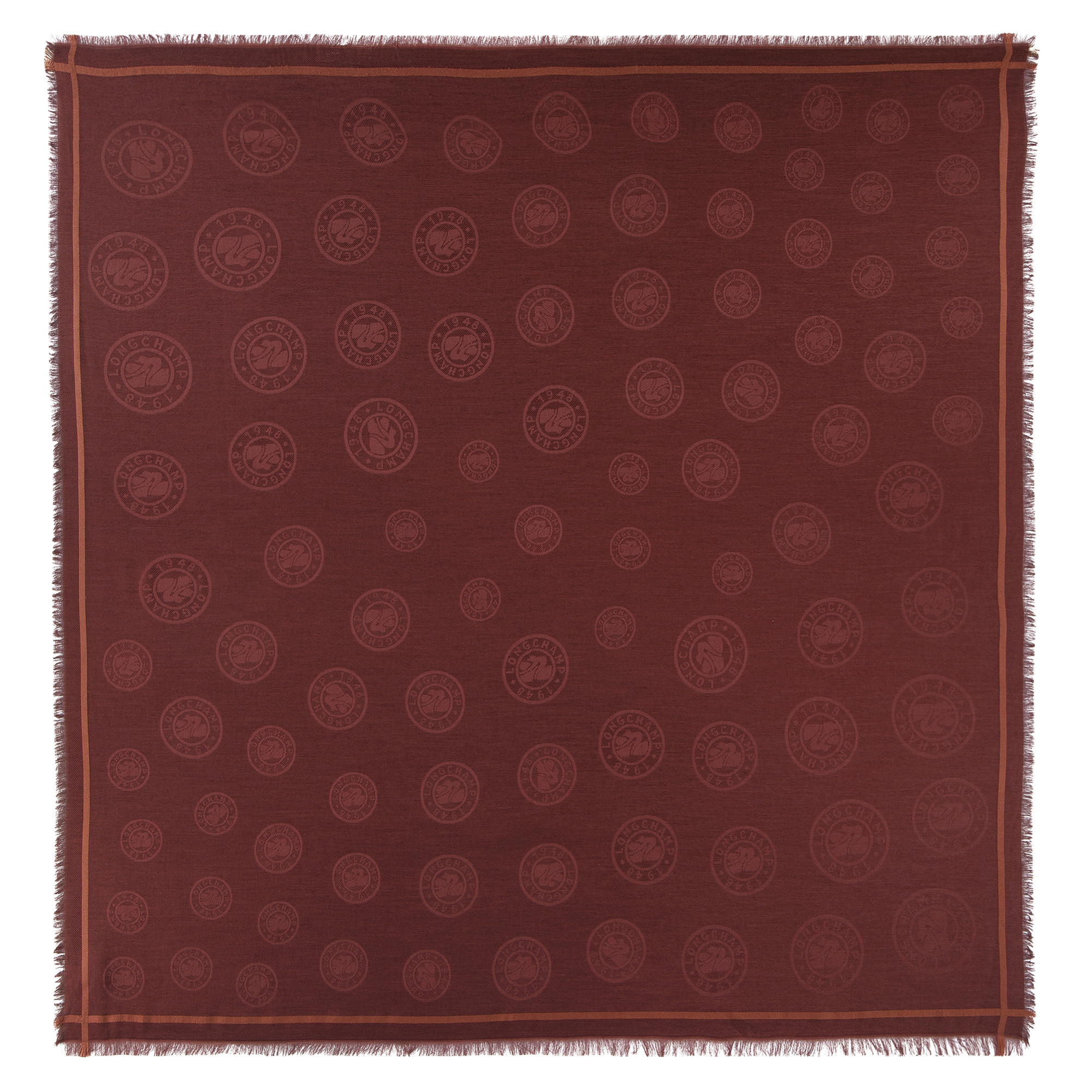 Shawl, Burgundy - View 1 of
2 - zoom in La Médaille Longchamp Shawl, Burgundy
