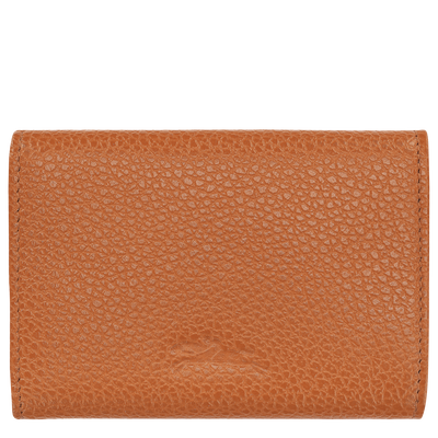 Le Foulonné Compact wallet , Amber - Leather