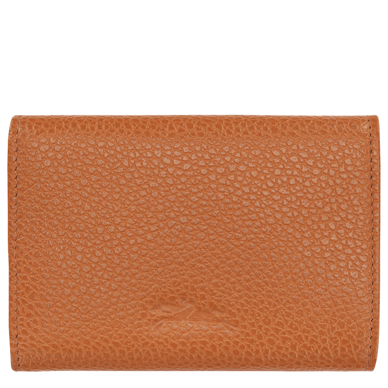 Le Foulonné Compact wallet , Amber - Leather  - View 2 of  3