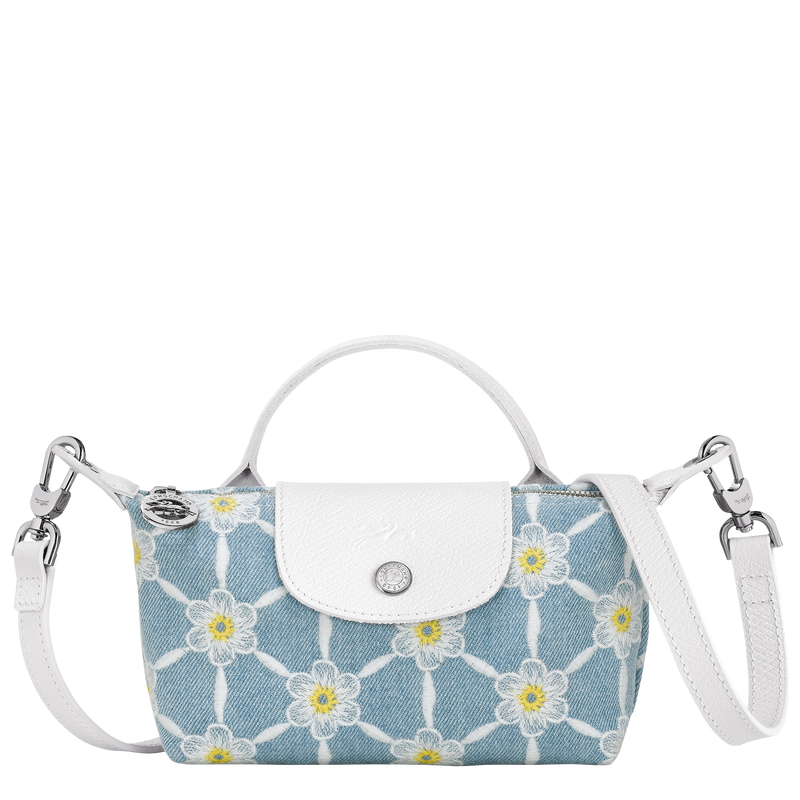 Le Pliage Collection Pouch , Sky Blue - Canvas  - View 1 of 4