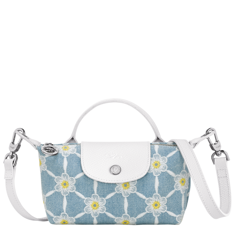 Le Pliage Collection Pouch , Sky Blue - Canvas  - View 1 of  4