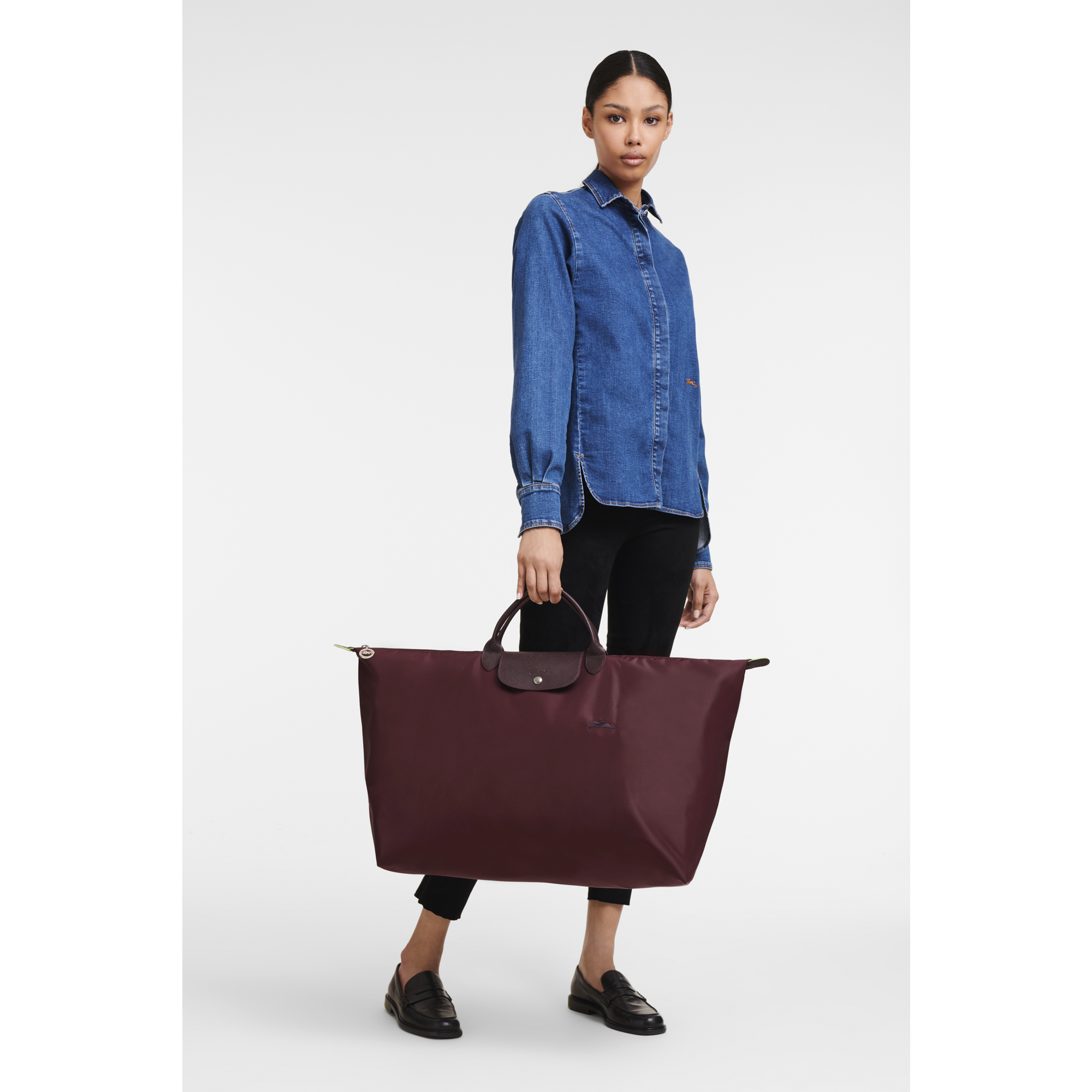 Amazon.com: Longchamp Le Pliage Large Travel Bag, Black, 17.75