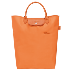 Le Pliage Green M Tote bag , Orange - Canvas