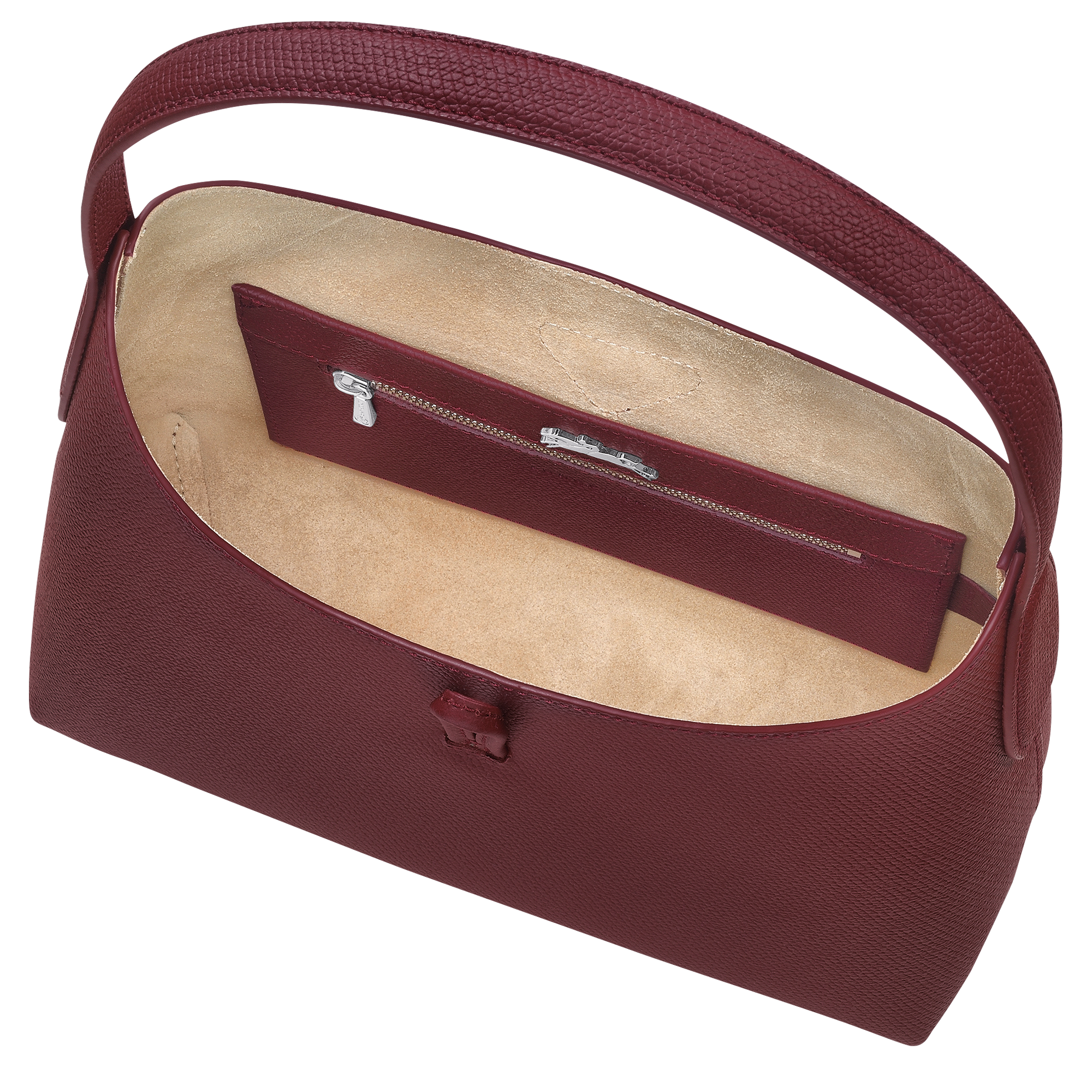 Handmade Burgundy Ostrich Leather Bag