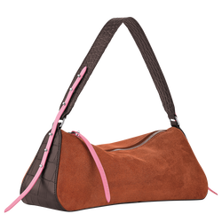 Re-Play S Shoulder bag , Mocha - Leather