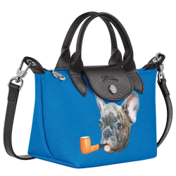 Longchamp x ToiletPaper 手提包 XS, 藍色