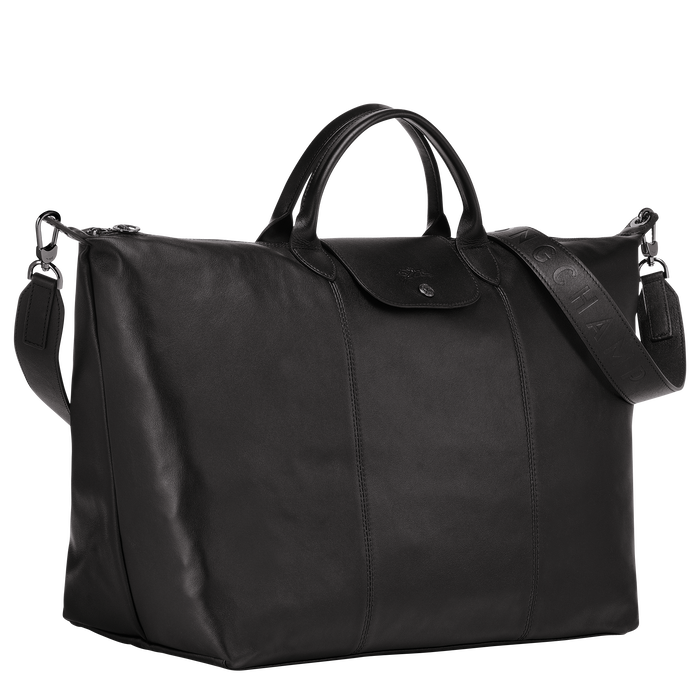 Travel bag L Le Pliage Cuir Black (L1624757001) | Longchamp US