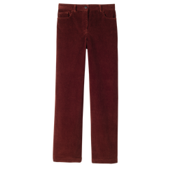Trousers , Mahogany - Velvet