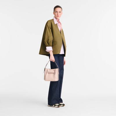 Sac bandoulière S Longchamp 3D , Cuir - Pétale