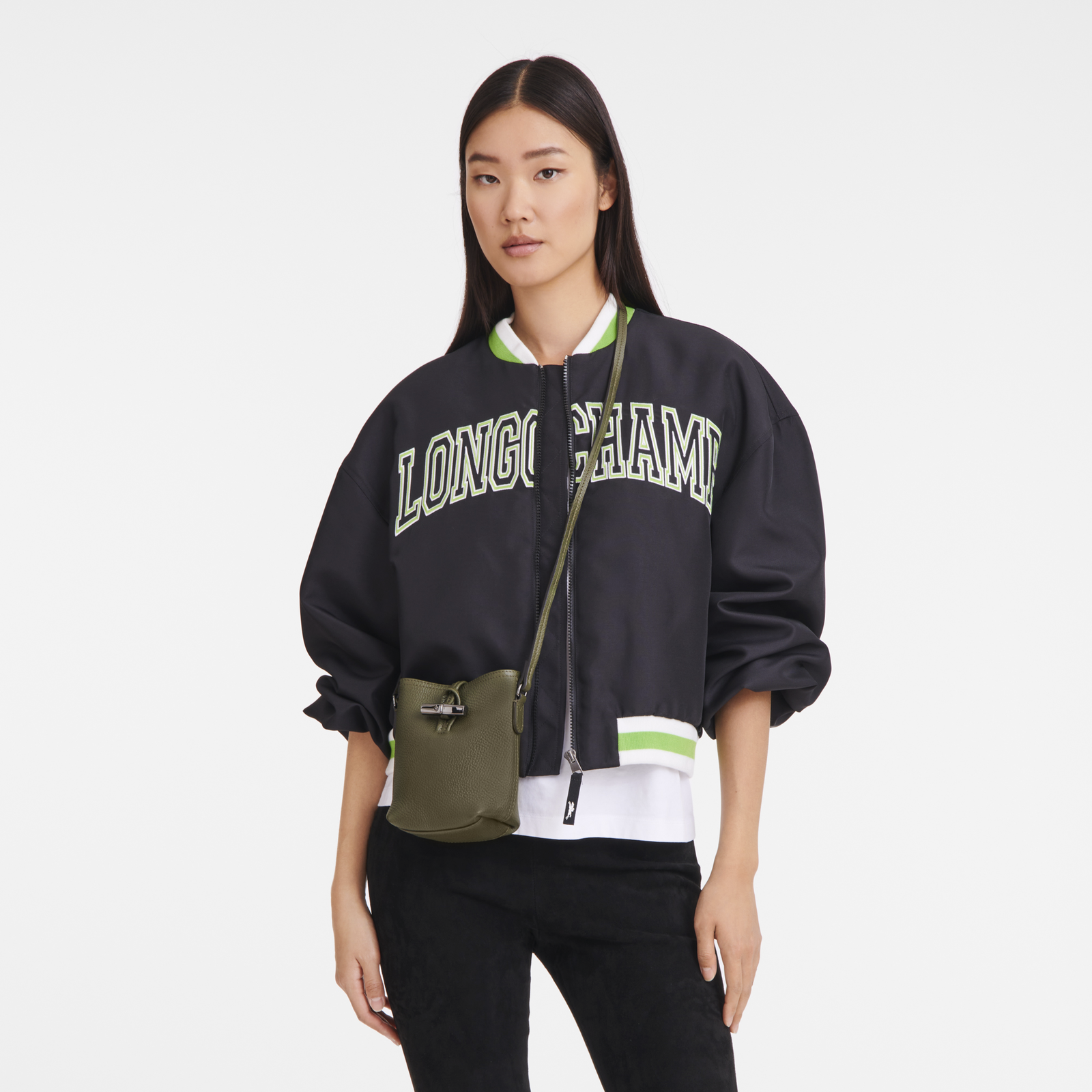 Roseau Essential XS Crossbody bag Khaki Leather (10207968892