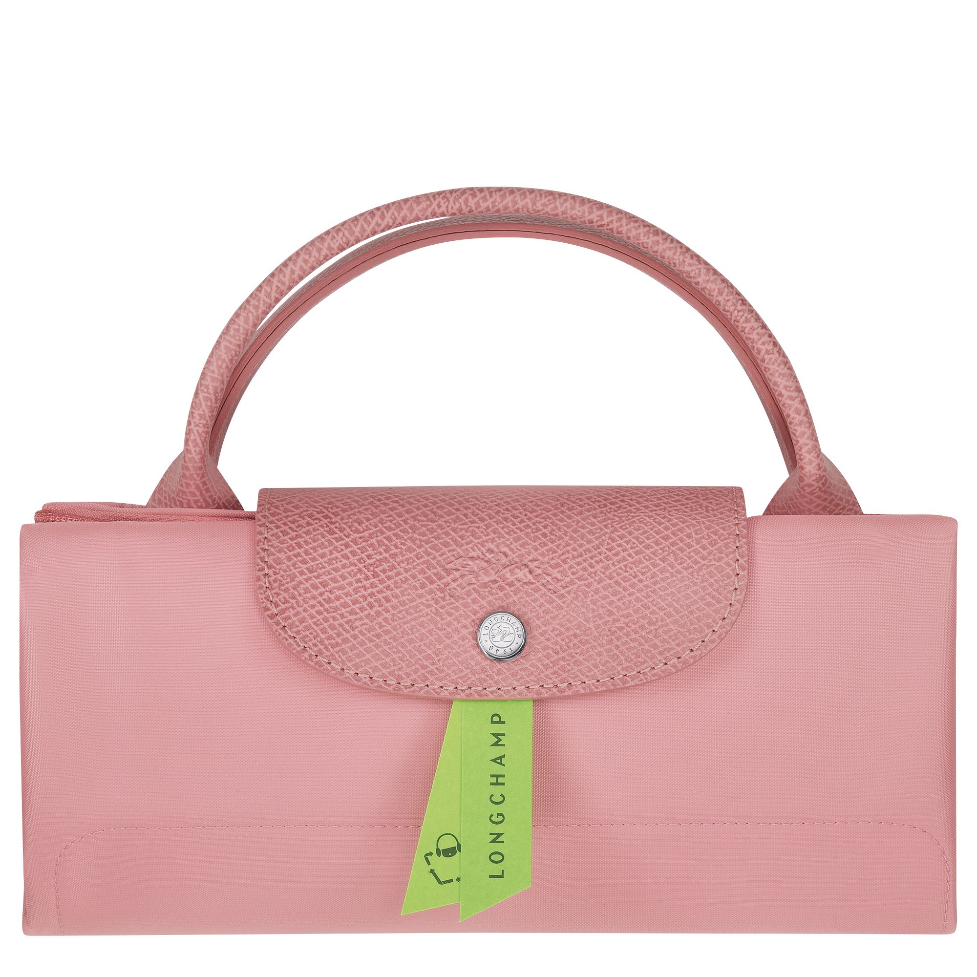 Le Pliage Green 旅行袋 M, 玫瑰粉色
