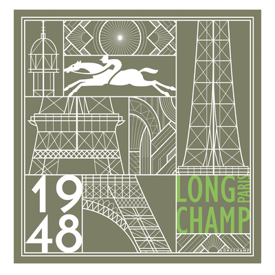 Tour Eiffel 1948 Carré de soie 50, Artichaut