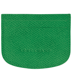 Épure Card holder , Green - Leather