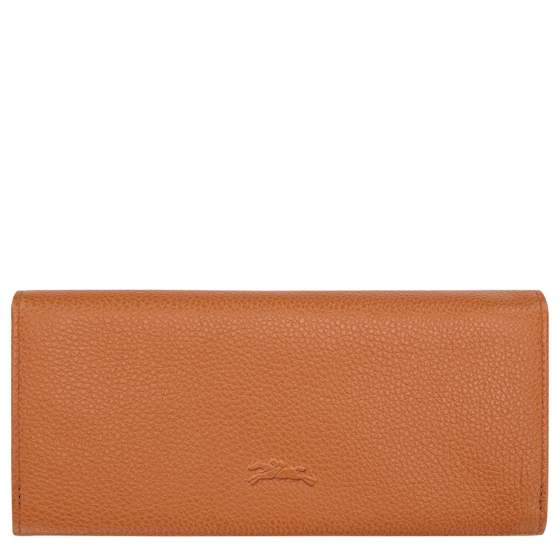 Le Foulonné Long continental wallet , Amber - Leather  - View 2 of  3