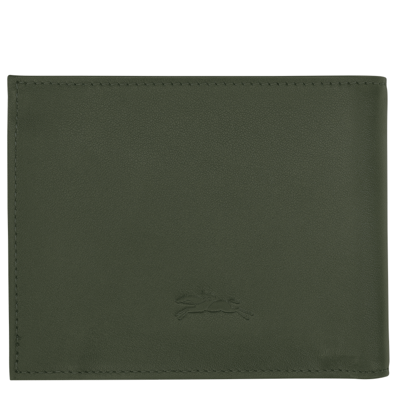 Longchamp sur Seine Portemonnee , Kaki - Leder  - Weergave 2 van  3