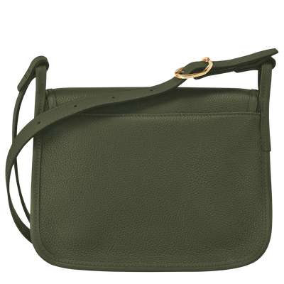 Le Foulonné S Crossbody bag Khaki - Leather | Longchamp US