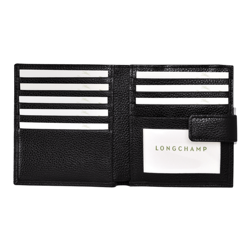 Compact wallet, 047 Black Compact wallet, 047 Black, hi-res