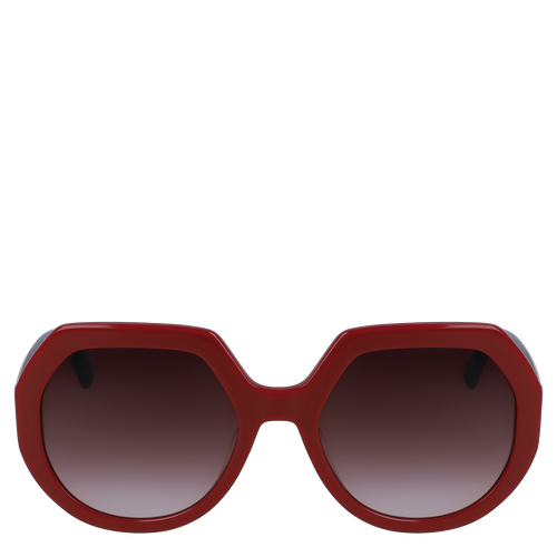 Sunglasses, Ivory/Burgundy View 1 of Sunglasses, Ivory/Burgundy, hi-res